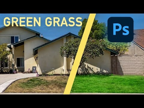 Lawn Greening in Adobe Photoshop - Easy Tutorial For Beginners 2023