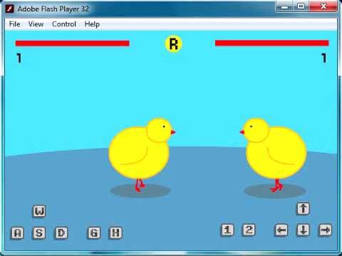 chick adee fight (flash games 2-4 players) (.swf)