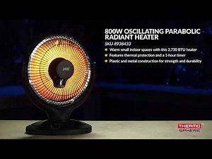 800W Oscillating Parabolic Radiant Heater - 8938433