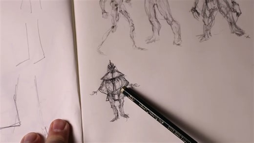 看得懂的概念设计Character Design Sketchpage Tutorial (Watch Your Sketchbook Level Up)