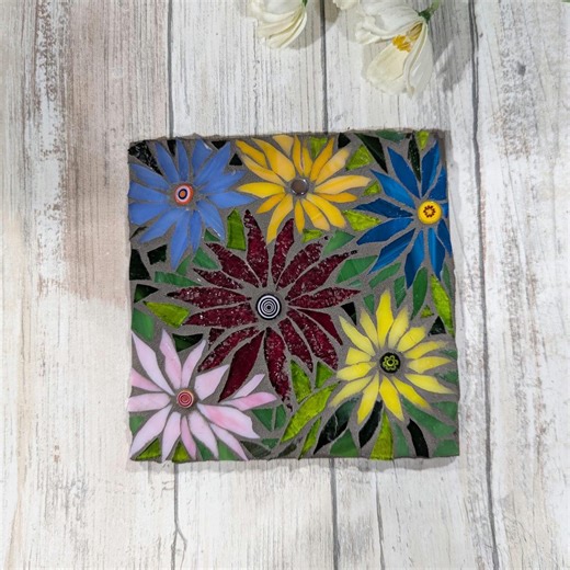 Crafting Gifts, Craft Kits for Adults, Sunflower Trivet Kit, Mosaic Kit, DIY Kits for Adults, Flower Mosaic Kit, Christmas Crafts Gifts - Etsy