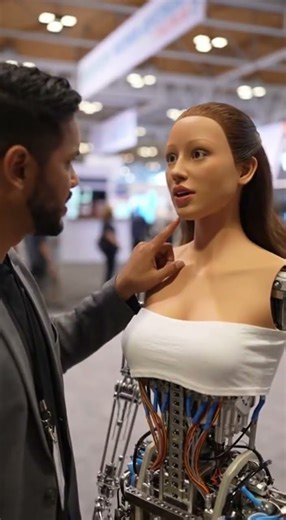 Guy Tries Out the Newest Girlfriend Robot at First Date Surprise