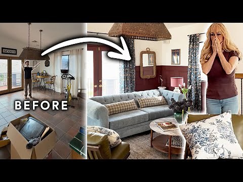 EXTREME Living Room Makeover using ONLY HomeGoods *Budget Friendly*
