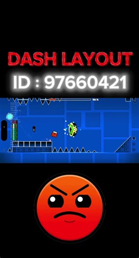 ダッシュのレイアウト #geometrydash #dash