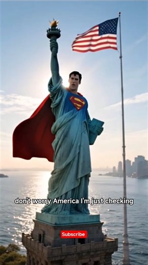 Superman Cracks a Joke on the Statue of Liberty 🇺🇸😂 | Epic 8K Cinematic Moment!