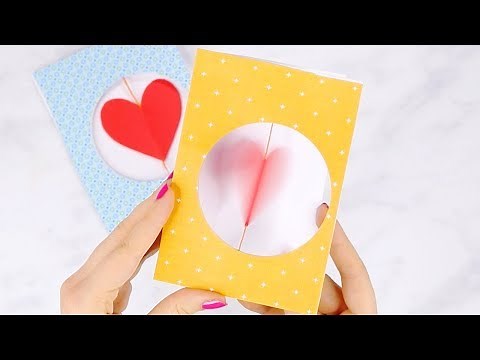 DIY Spinning Heart Valentines Day Card for Kids