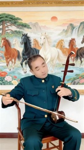 #老有所乐开心就好😁😁😁 #中国传统乐器二胡演奏 《赛马》！🧡ྀི💛ྀི❤️ྀི