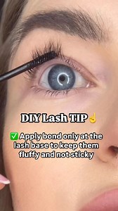 5.5K views · 21 reactions | DIY lash extensions tips! Apply bond only at the lash base to keep them fluffy and not sticky #lashesonfleek #lashtips #lashes | LashMi | Facebook