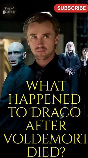 What happened to Draco malfoy after voldemort died #harrypotter #dracomalfoy #hogwarts #facts