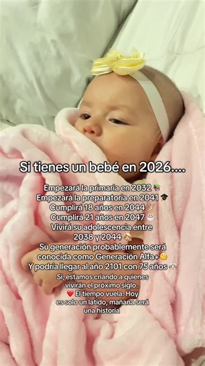 POV: estás criando a alguien que probablemente verá el próximo siglo… 🥹❤️ Y ahorita solo te preocupa si durmió, si comió o si te va a dejar dormir esta noche 😭🍼 El tiempo pasa demasiado rápido… disfruta los cachetitos, las risas y hasta los desvelos porque un día todo esto será un recuerdo. ✨ 👶 Si tienes un bebé del 2026 comenta “aquí” ❤️ Dale like si esto te hizo sentir algo 📩 Envíalo a otro papá o mamá #maternidad #bebes #papasprimerizos #baby #mama