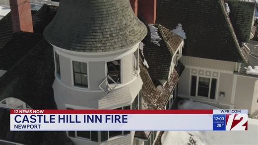 Fire damages historic Castle Hill Inn in Newport
