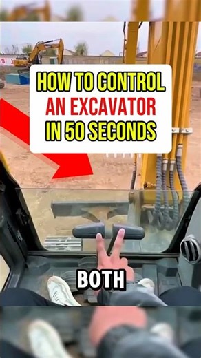 Excavator Controls Explained (Super Simple) #shorts #viral