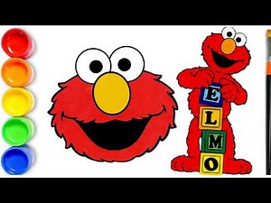 How To Draw Elmo From Sesame Street For Beginners