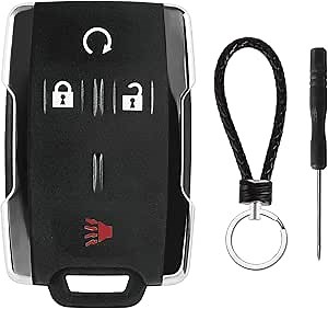 4 Button Keyless Entry Remote Key Fob Shell Case Replacement for Chevy Silverado GMC Sierra Colorado Canyon 2014-2021 ( M3N-32337100 )