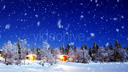 Realistic Snowfall Seamless Loop