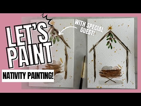 Christmas Nativity Jesus Painting Tutorial