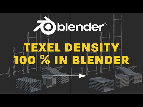 Manually control texel density 100 % in Blender Tutorial