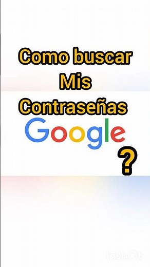 Como encontrar mis contraseñas de mi cuenta de Google? #tutorial #aplicaciónes #tutorialesandroid