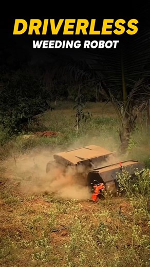 Amazing Driverless Weeding Robot 😳