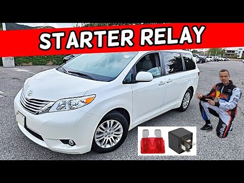 TOYOTA SIENNA ENGINE STARTER RELAY LOCATION 2011 2012 2013 2014 2015 2016 2017 2018 2019 2020