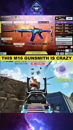 💥 ZERO Recoil M16 Gunsmith! ⚙️ Long Range BEAST in BR | CoD Mobile