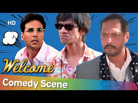 Best Comedy Scenes of Superhit Movie Welcome | Akshay Kumar- Nana Patekar - Vijay Raaz