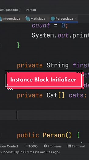 Instance Block Initializer #java #programmer #coding #codereview #softwareengineer #codinglife #youtuber #codingtiktok #tech #technology #work #amigoscode #fyp #fypシ #foryoupage #foryourpage #foryou