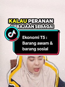 Barang Awam dan Barang Sosial dalam Ekonomi Tingkatan 5
