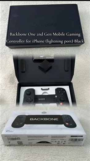 Backbone One 2nd Gen Mobile Gaming Controller for iPhone (lightning port) Black