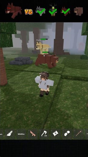 Alpha Wolf Pet Vs Entities #roblox
