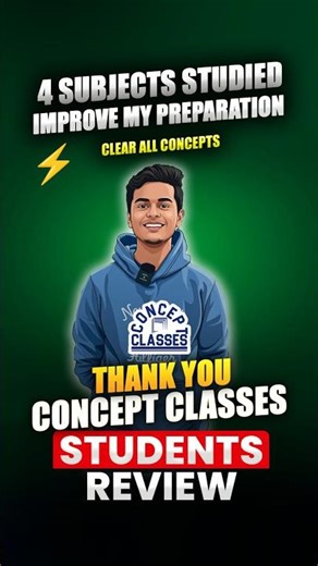 4 Years at Concept Classes 🔥 | Real Student Review | All Subjects Covered