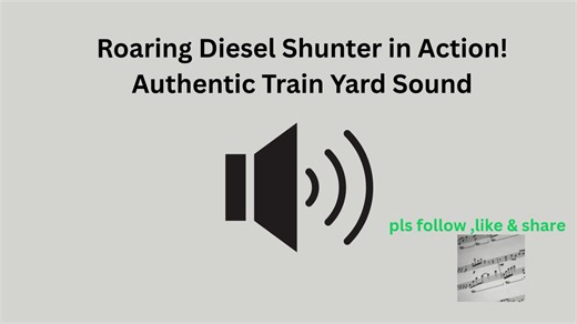 roaring diesel shunter in action!Authentic train yard sound #sounds #sound #soundeffect #soundsfx #soundeffects