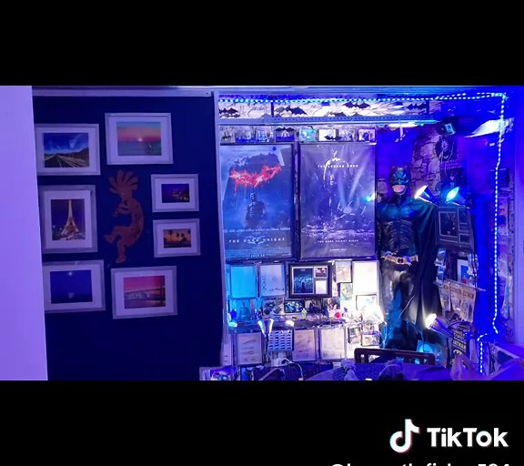 This is what you do when you live in a highrise in Chicago and you don’t know what to do with all your Batman stuff. I am guessing I am not getting my security deposit back.#secret wall##Batman #secret Batcave #crazy secret walls #secret rooms