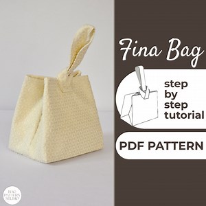 Small Pouch Bag Sewing Pattern | Purse Sewing Pattern | Easy Beginner Pattern   Easy Illustrated Tutorial | 16x16x10 Cm | A0, A4 & Us-letter - Etsy