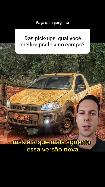 A Fiat Strada tem sido por mais de 20 anos a picape pequena mais vendida do Brasil. Fiat Strada atrai diferentes perfis de usuários. As 5 principais razões para a Fiat Strada fazer tanto sucesso! 1 - Versatilidade 2 - Bons motores e consumo 3 - Espaço de carga ou bagagem 4 - Espaço para levar a família e conforto 5 - Concorrência e boa revenda Você teria uma Fiat Strada ❓ #strada #fiat #fiatstrada #pickup #seminovos