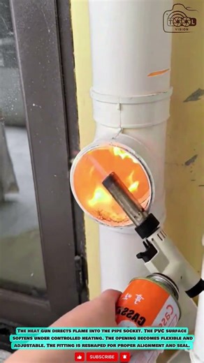 Heat Gun Tool: PVC Pipe Socket Reshaping Technique