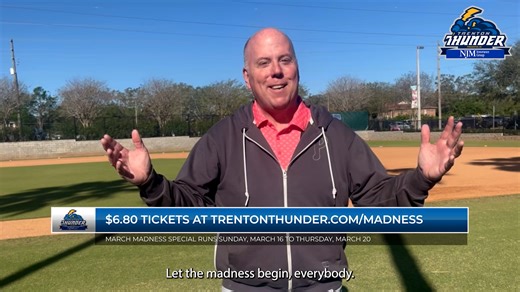 Thunder fans! 🏀The field of 68 is set and the madness has reached the Trenton Thunder Front Office.🏀 👉 trentonthunder.com/madness Starting NOW you can secure a special rate ticket of $6.80 for select seats at select 2025 Trenton Thunder home games. Act fast as seats and games are limited! 🤝Tag your friends in the comments! This Cinderella Story special ends at tip off of the first of the "First Four" games on Thursday. Let your bracket be the only thing that gets busted this March. Lock in y