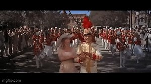 Seventy-six trombones led the big parade / with a hundred and ten cornets close at hand... -Robert Preston as Harold Hill in The Music Man | Classic Movie Hub