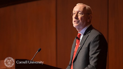 In his State of the University address, President Michael Kotlikoff shares what makes Cornell special — a community of students and faculty connected by discovery. Across every campus and college, Cornell research pushes knowledge forward and improves lives around the world. | Cornell University