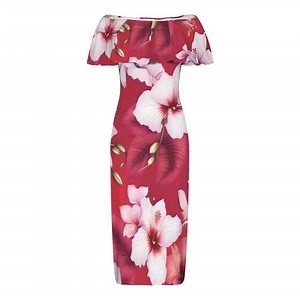 Red Hibiscus Hawaiian Dress: Polynesian Cruise Vacation, Plus Sizes S-5XL - Etsy