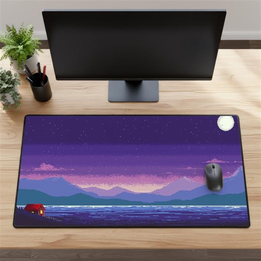 Pixel Gamer Desk Mat 8 Bit Gaming Stardew Valley Night Pixel Art Extra Large Mouse Pad Gaming Mousepad XXL, Extended Gaming Keyboard Mat Pad - Etsy UK