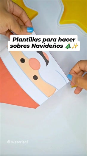 Miss Cris GT on Instagram: "Mira estas plantillas para hacer sobres Navideños 🥰💌, la magia de la Navidad también está en los pequeños detalles 🖨✨️ #maestra #preescolar #viralreeĺs #fyp #maestras Las encontré en Pinterest y me encantaron 🥰🎄"