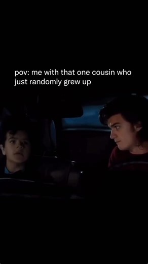 Memes on Instagram: "time goes so fast man (@djotime @gatenmatarazzo @strangerthingstv) These scenes are from ‘Stranger Things’ (2016), a sci-fi horror drama. Most people don’t know this but the beloved friendship between Dustin and Steve was never actually planned, as the writers only paired them together because they needed a storyline for Steve in the second season. ‘Stranger Things’ (2016) is available to stream on Netflix. (Source: Elite Daily, JustWatch) - #cousins #reels #explorepage #mem