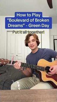 How to Play “Boulevard of Broken Dreams” 🎸 #greenday #guitartok #acousticcover #beginnerguitar