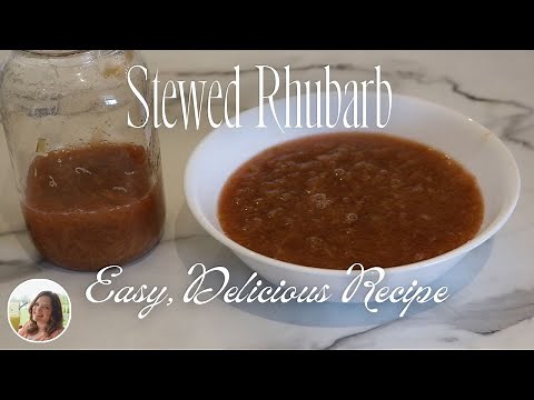 How to Make STEWED RHUBARB / Easy, Quick Recipe!