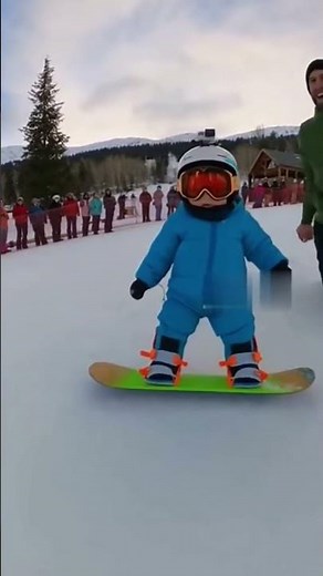 Kid’s First Snow Ski Lesson Takes a Wild Turn! ⛷️❄️😳