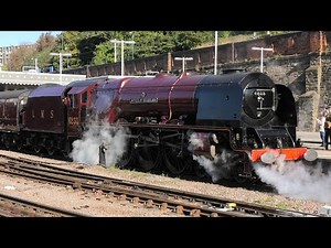 LMS Steam Locomotive 'Duchess Of Sutherland' Passing Sheffield 21/10/21