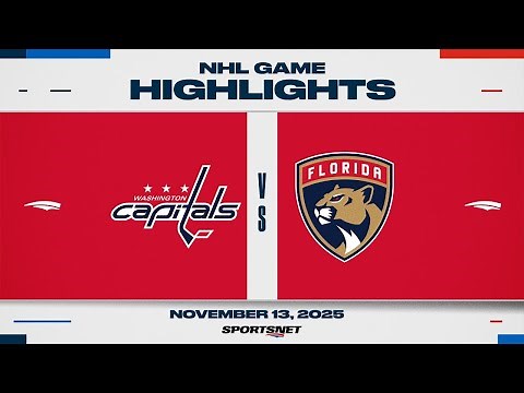 NHL Highlights | Capitals vs. Panthers - November 13, 2025
