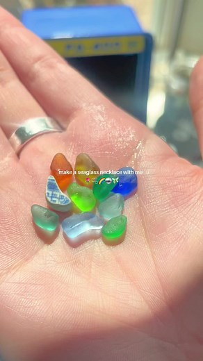 i love make seaglass jewelry 🥹🫶🏼
