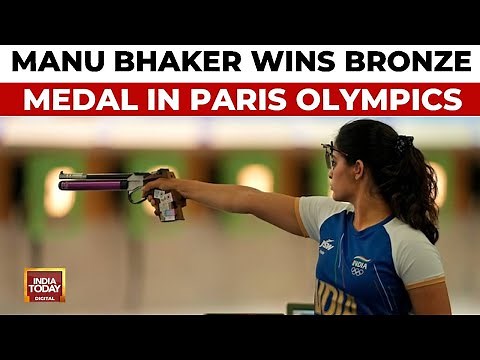 India's Manu Bhaker Wins Bronze Medal In 10m Air Pistol Final | India At Paris Olympics